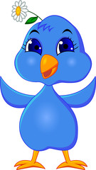 Funny bluebird
