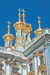 Fototapeta na wymiar Katarzyna Palace, położony w miejscowości Carskie Sioło (PUS