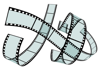 Filmstreifen, 3D, perspektivisch, Dia, Streifen, Filmrolle, Bild