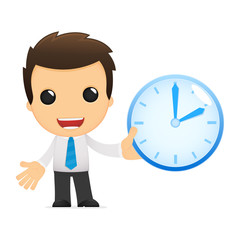 funny cartoon office worker