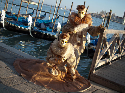Couple at Venice carnival