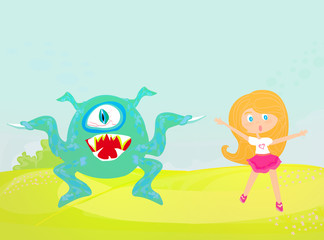 monster and girl
