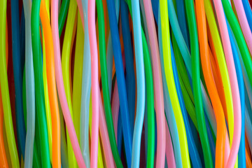 A background from colourful toy cables
