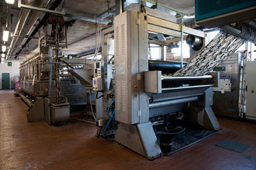Industry: plant for textile printing - obrazy, fototapety, plakaty