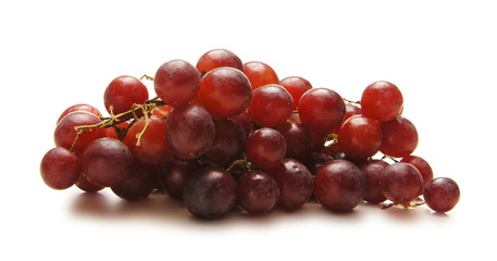 Fresh and tasty grapes on a white background