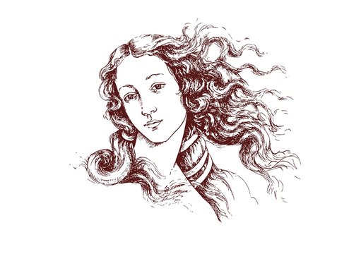 birth of Venus Botticelli detail