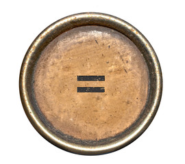 Font consisting of keys of a typewriter