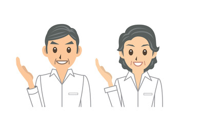 シャツ 高齢者 表情 紹介