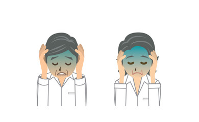 シャツ 高齢者 表情2 絶望