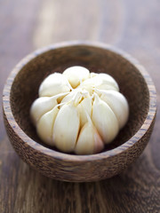 close up of a clove of garlic