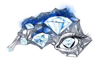 Foto op Plexiglas diamonds © ankdesign