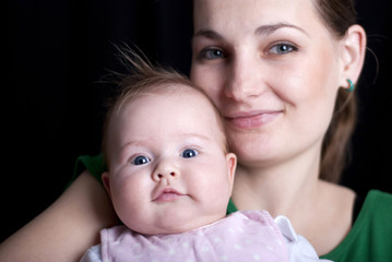 Baby with mother