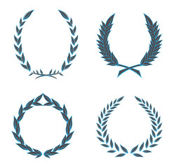 wreaths vector set