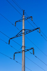 Electric high-voltage pylon