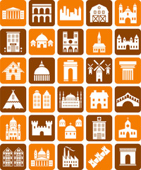 buildings icons