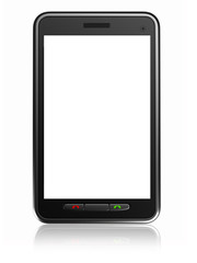 3D render of a blank smart phone