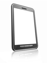 3D render of a blank smart phone