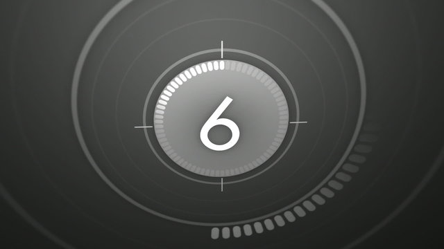 Countdown 10-0 Grey 3D