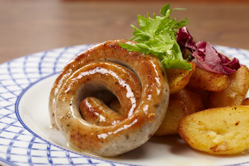 sausages and potatoes