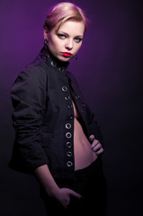 Portrait of fashionable sexy woman