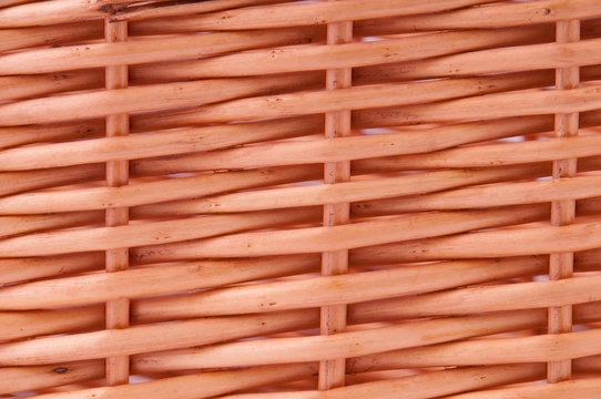 Woven texture background from natural rattan handicrafts.