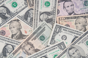 heap of dollars, money background