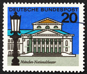 Postage stamp Germany 1964 National Theater, Munich