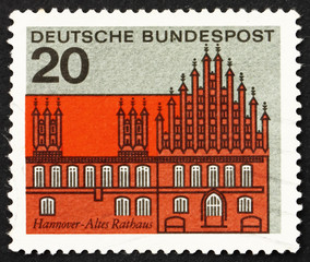Postage stamp Germany 1964 Old Town Hall, Hanover