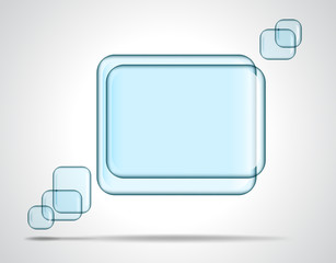 Square glass plates for text