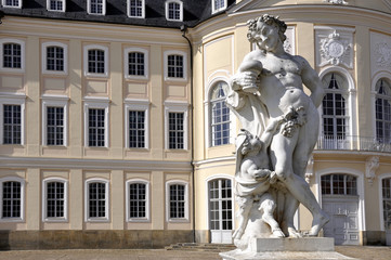 Obraz premium Jadschloss Hubertusburg Figur