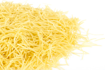 italian pasta (macaroni) isolated on white background