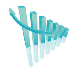 three dimensional illustration Chart