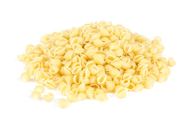Heap of raw pasta (conchiglie)