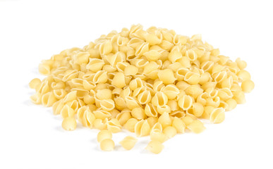 Heap of raw pasta (conchiglie)