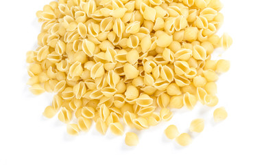 Heap of raw pasta (conchiglie)