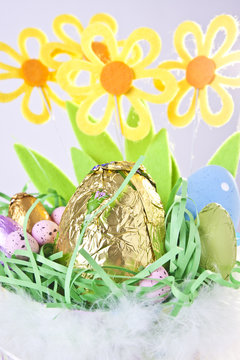 Close-up of Easter Basket