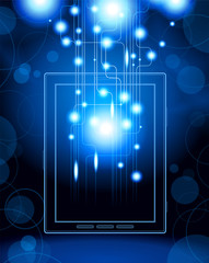 background impulse with tablet