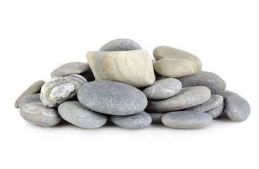 Heap a gray stones