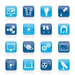 science, research and education Icons