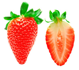 strawberry isolated on white background