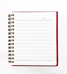 Notebook red