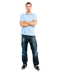 Mann mit verschränkten Armen