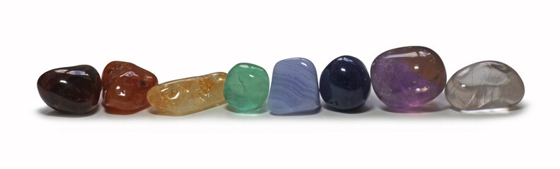 Row of Chakra Stones