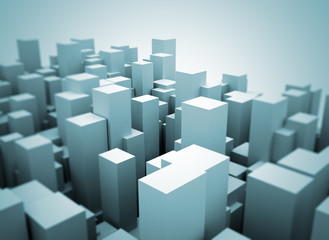 Fototapeta premium Abstract Architecture 3d city