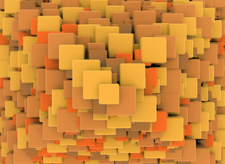 Abstract retro 3d cubes background