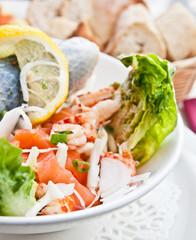 Fresh seafood salad