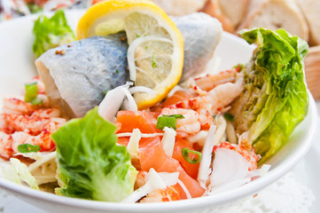 Fresh seafood salad