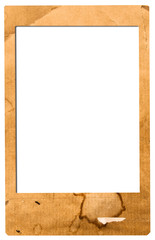 Blank photo frame with textured grunge background