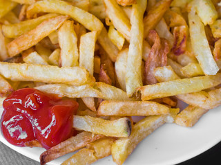 Golden French fries