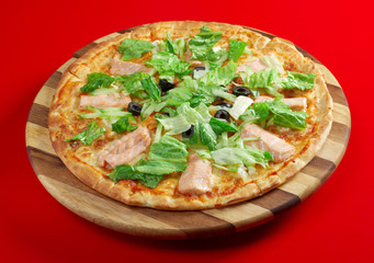 Pizza Atlantic salmon